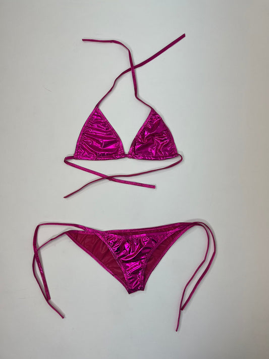metallic bikini